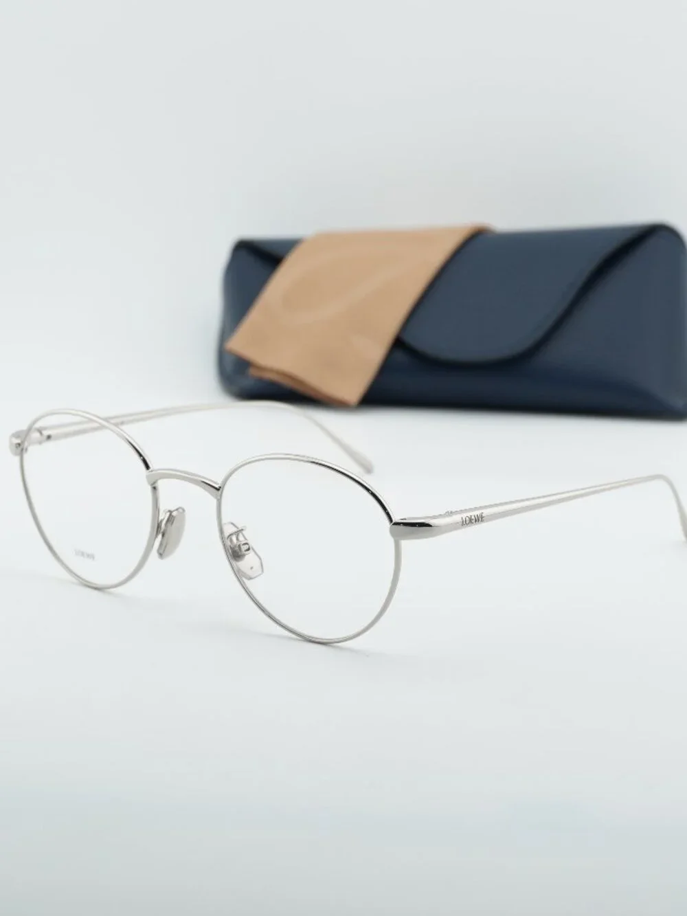 Loewe LW50087U 016 Square Eyeglasses - Shiny Palladium 49mm